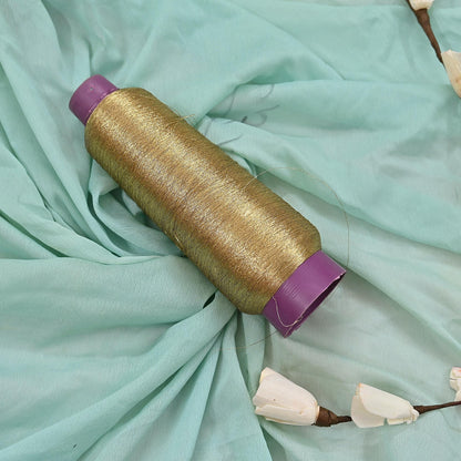 Metallic Zari Thread 2000M Gold Silver Copper Light Gold Embroidery Thread, Indian Zardozi Sewing Thread for Hand Machine Work
