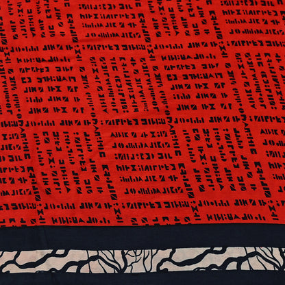 Indian Vintage Sari Red Pure Crepe Silk Printed Sarees 5yd Sewing Floral Soft Craft Fabric Wrap Dress making Crafting Quilting