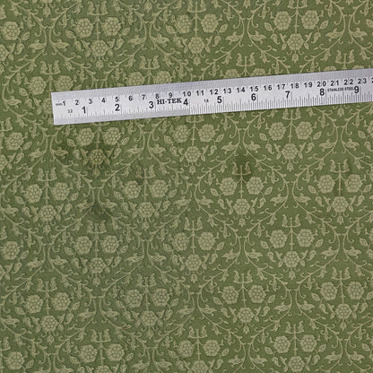 Indian Vintage Heavy Sari Green Pure Crepe Silk Hand Embroidered Sarees Craft Fabric 5Yd Sewing Zardozi Dress making