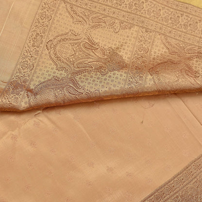 Indian Vintage Sari Brown & Beige Heavy Pure Satin Silk Woven Banarasi Tanchoi Saree 5Yd Ethnic Craft Fabric Upcycle Bridal Heavy Sarees