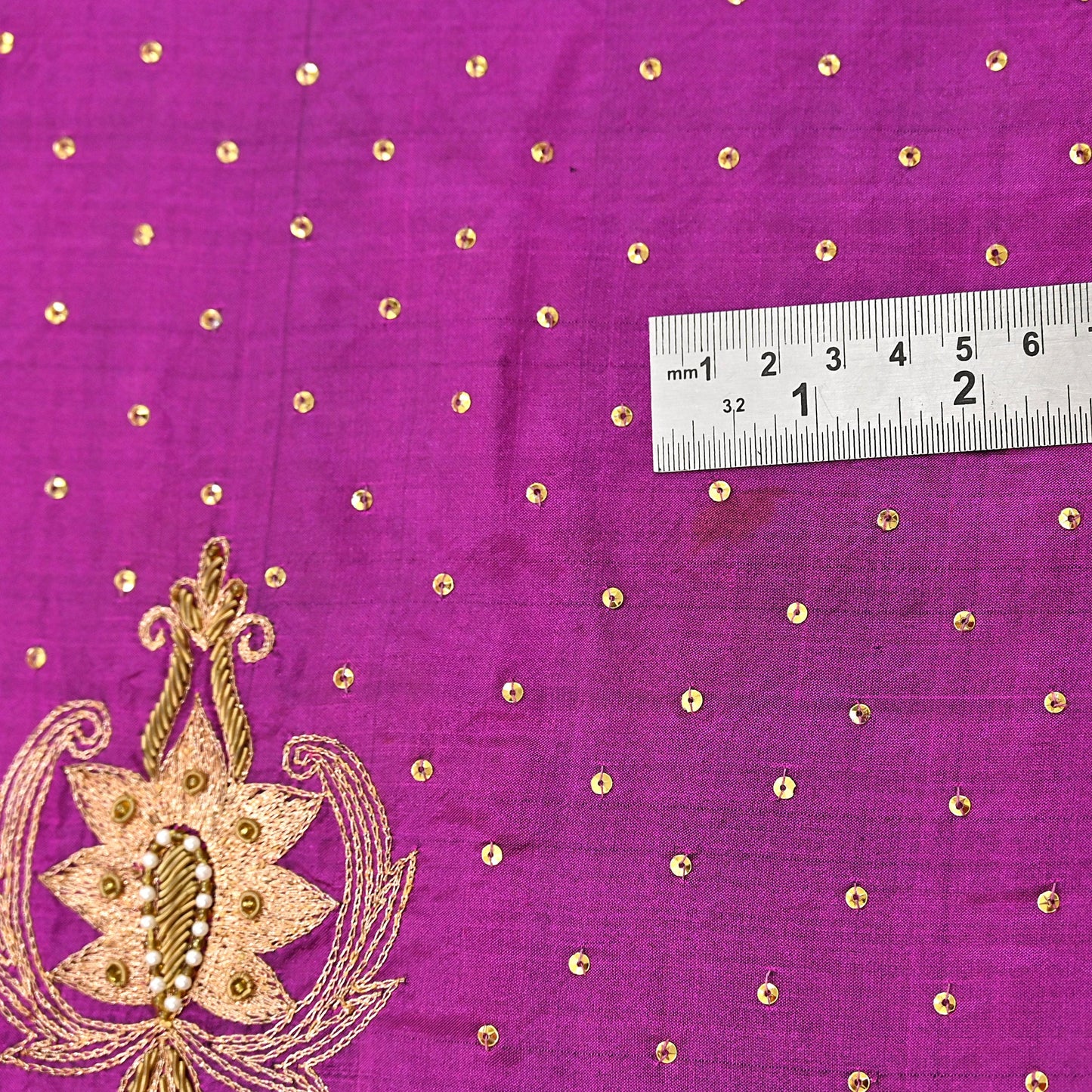 Indian Vintage Heavy Purple Dupatta Pure Silk Long Stole Hand Embroidered Scarves Dabka Zardozi Zari Stole