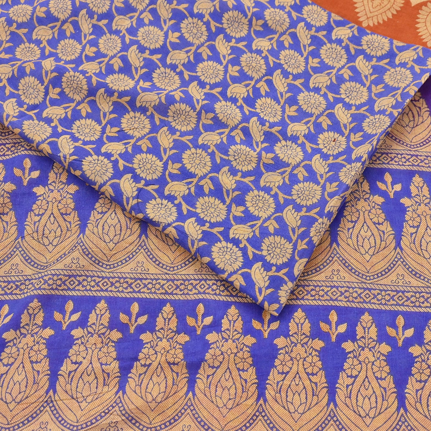 Indian Vintage Sari Pink & Multi Printed 100% Pure Cotton Saree Craft Fabric 5Yd Soft Sewing Sarong Wrap Boho Stripes Dress making Quilting