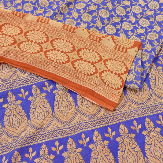 Indian Vintage Sari Pink & Multi Printed 100% Pure Cotton Saree Craft Fabric 5Yd Soft Sewing Sarong Wrap Boho Stripes Dress making Quilting