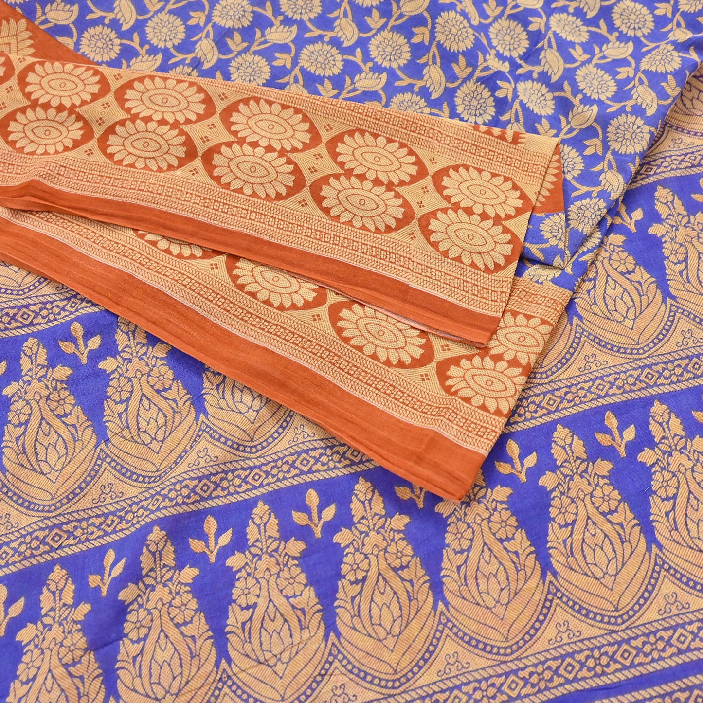 Indian Vintage Sari Pink & Multi Printed 100% Pure Cotton Saree Craft Fabric 5Yd Soft Sewing Sarong Wrap Boho Stripes Dress making Quilting