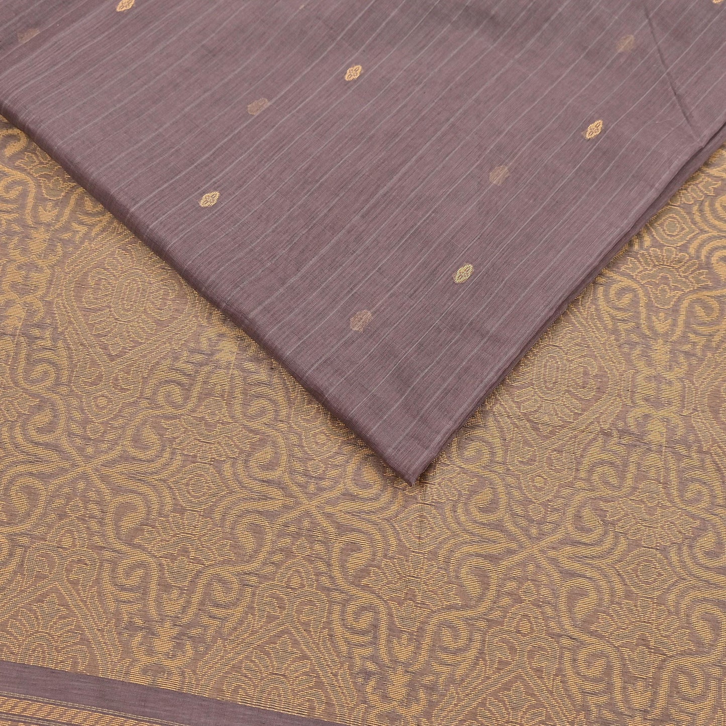 Indian Vintage Sari Brown 100% Pure Silk Hand Woven Sarees Craft Fabric 5Yd Ethnic Sewing Dress making Crafting Quilting Upcycle