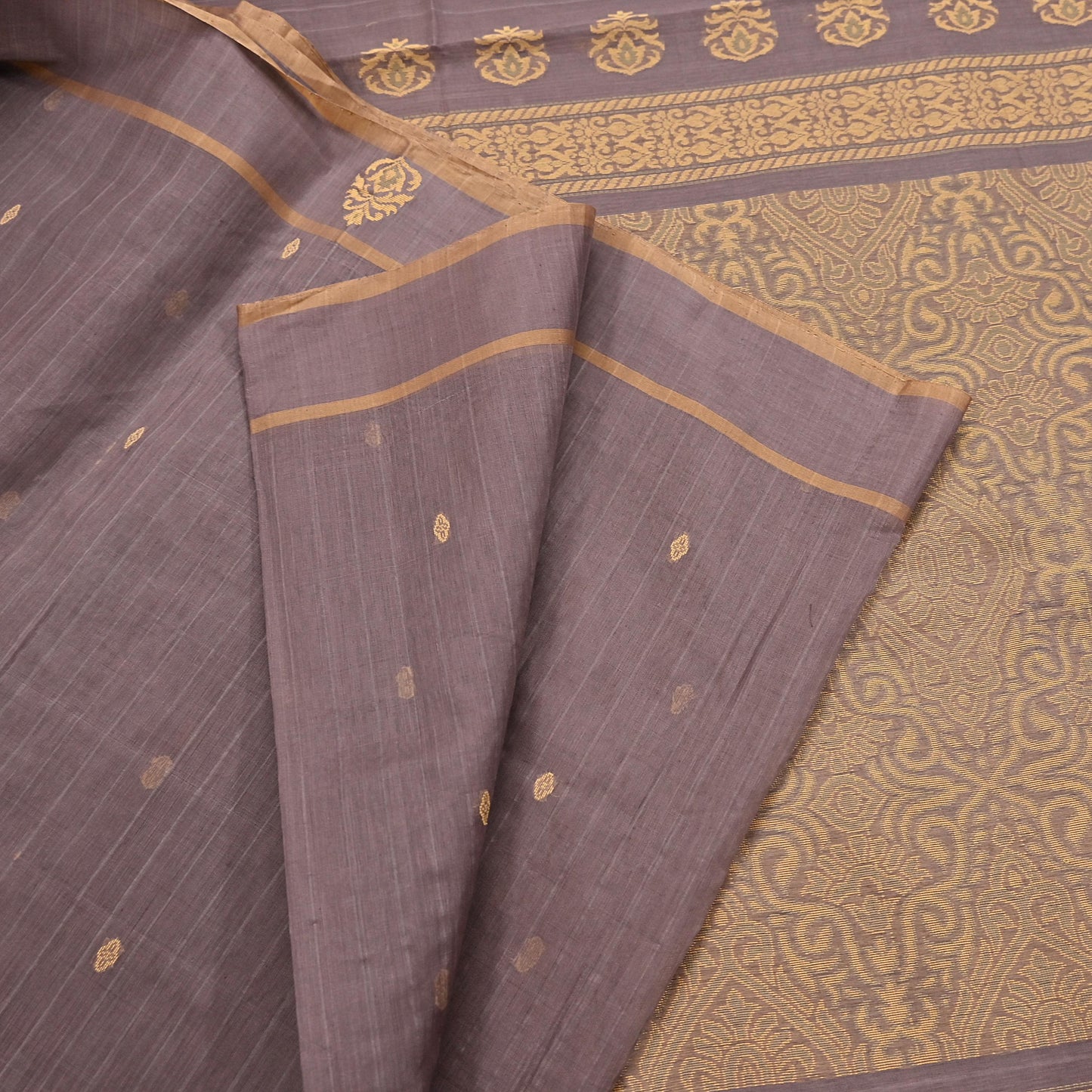 Indian Vintage Sari Brown 100% Pure Silk Hand Woven Sarees Craft Fabric 5Yd Ethnic Sewing Dress making Crafting Quilting Upcycle