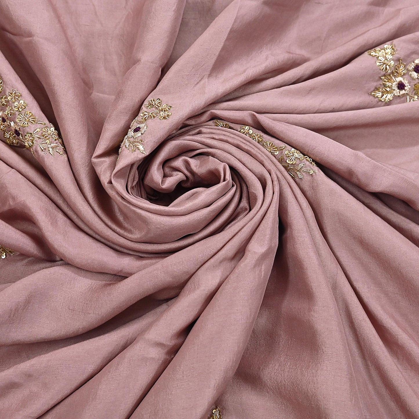 Rare Vintage Dusty Rose Pink Pure Silk Saree Zardozi Hand Embroidered Designer Sabyasachi Sari 5.5 Yard Bollywood Party Wear