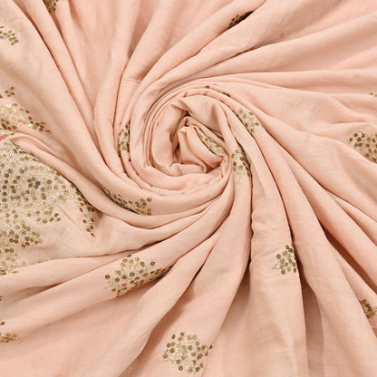 Rare Vintage Peach Pure Silk Saree Zardozi Hand Embroidered Designer Sabyasachi Sari 6 Yard Bollywood Party Wear