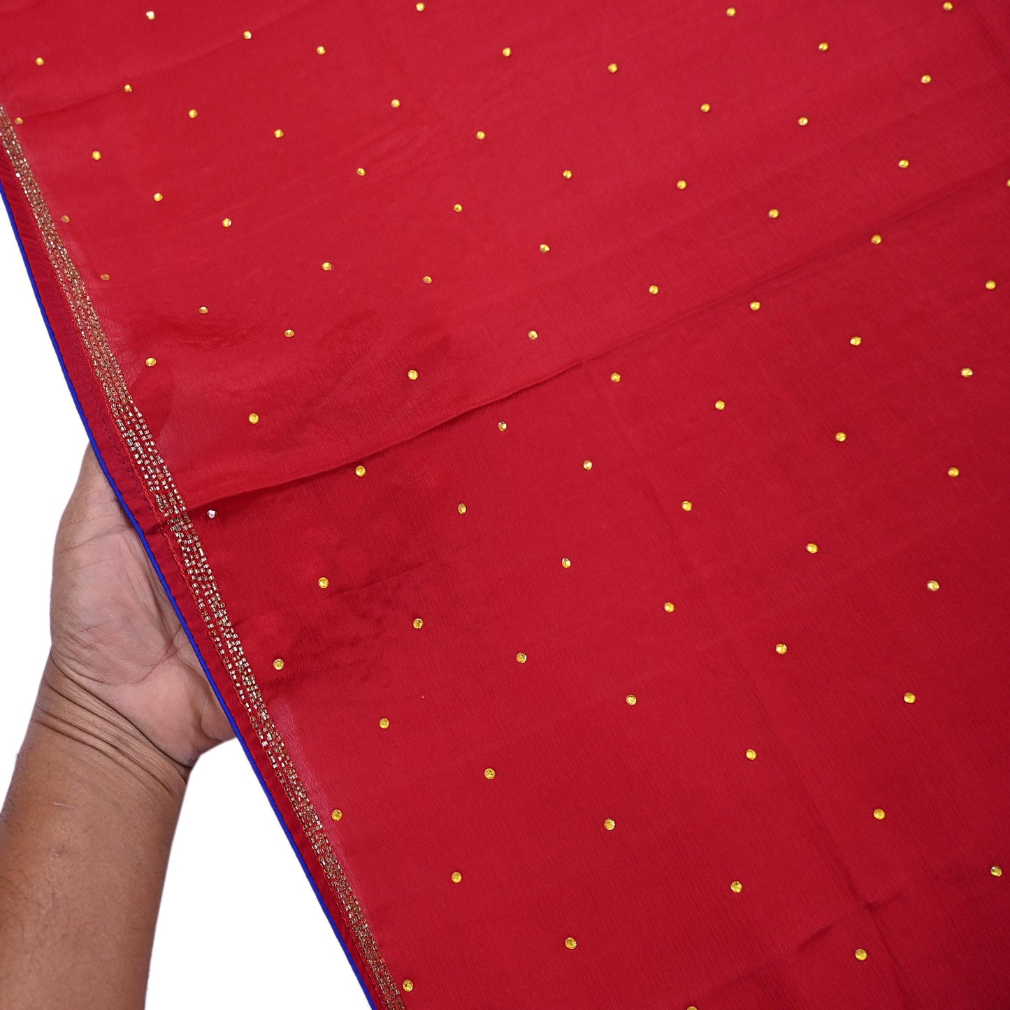 Indian Vintage Red Dupatta Long Stole Pure Silk Hand Embroidered Scarves Veil Scarf Wrap Hippie Boho