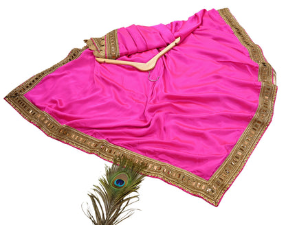 Rare Vintage Pink Golden Net & Pure Satin Silk Saree Heavy Hand Embroidery 6 Yards Wedding Wear Bollywood sarees