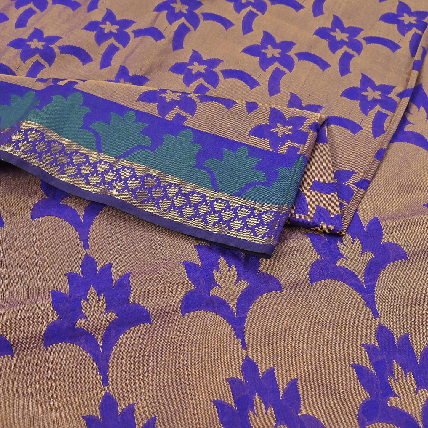 Indian Vintage Sari Puprle Hand Woven Saree Organza Craft Fabric 5Yd Ethnic Sewing Geometric Zari Crafting Quilting Upcycle Dress making