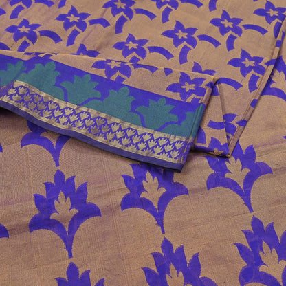 Indian Vintage Sari Puprle Hand Woven Saree Organza Craft Fabric 5Yd Ethnic Sewing Geometric Zari Crafting Quilting Upcycle Dress making