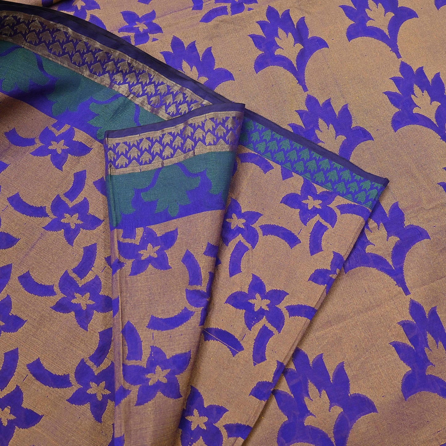 Indian Vintage Sari Puprle Hand Woven Saree Organza Craft Fabric 5Yd Ethnic Sewing Geometric Zari Crafting Quilting Upcycle Dress making