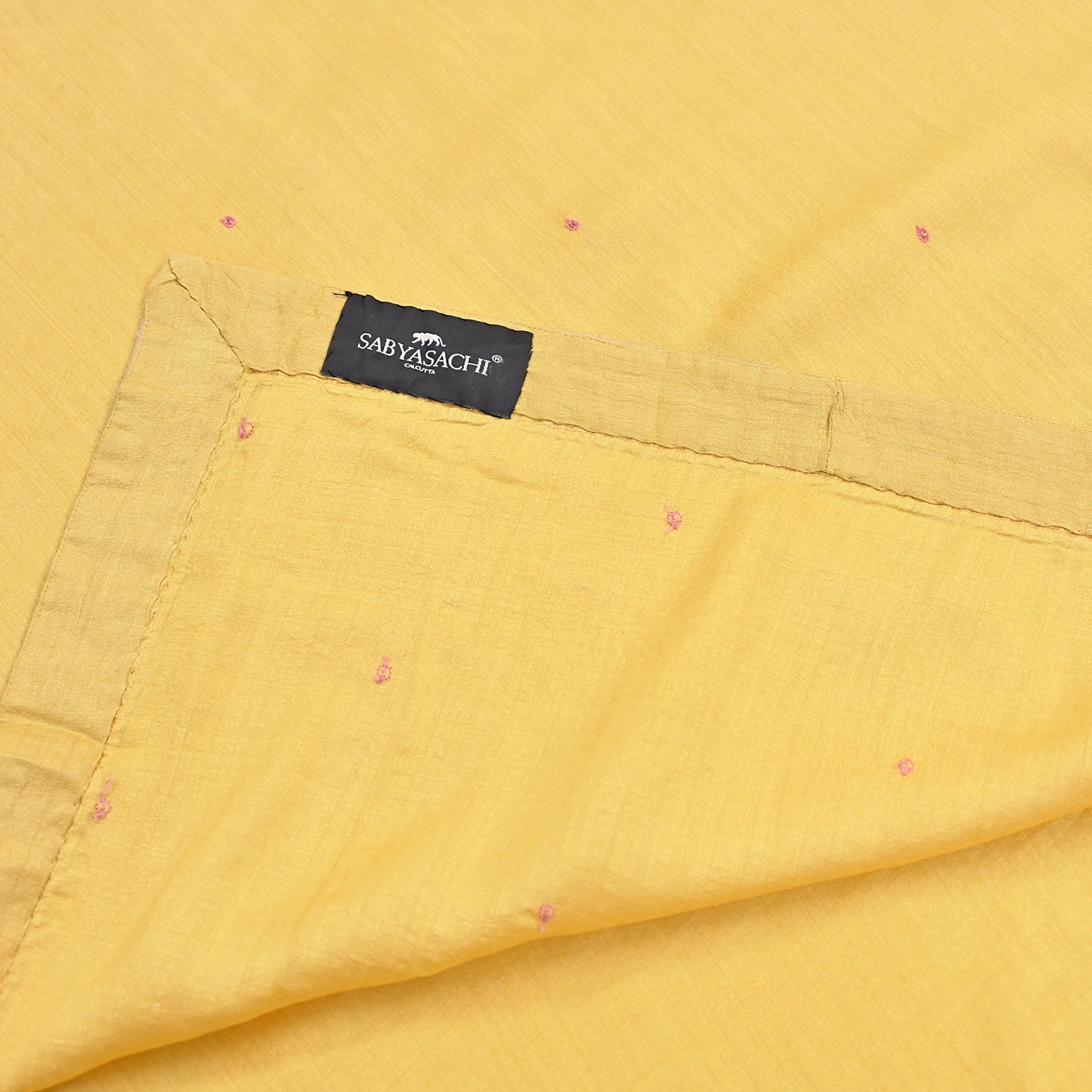 Rare Yellow Pure Silk Saree Zardozi Hand Embroidered Designer Sabyasachi Sari 6 Yard Bollywood Party Wear with Blouse Fabric