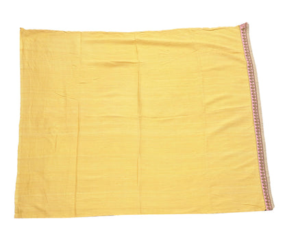 Rare Yellow Pure Silk Saree Zardozi Hand Embroidered Designer Sabyasachi Sari 6 Yard Bollywood Party Wear with Blouse Fabric
