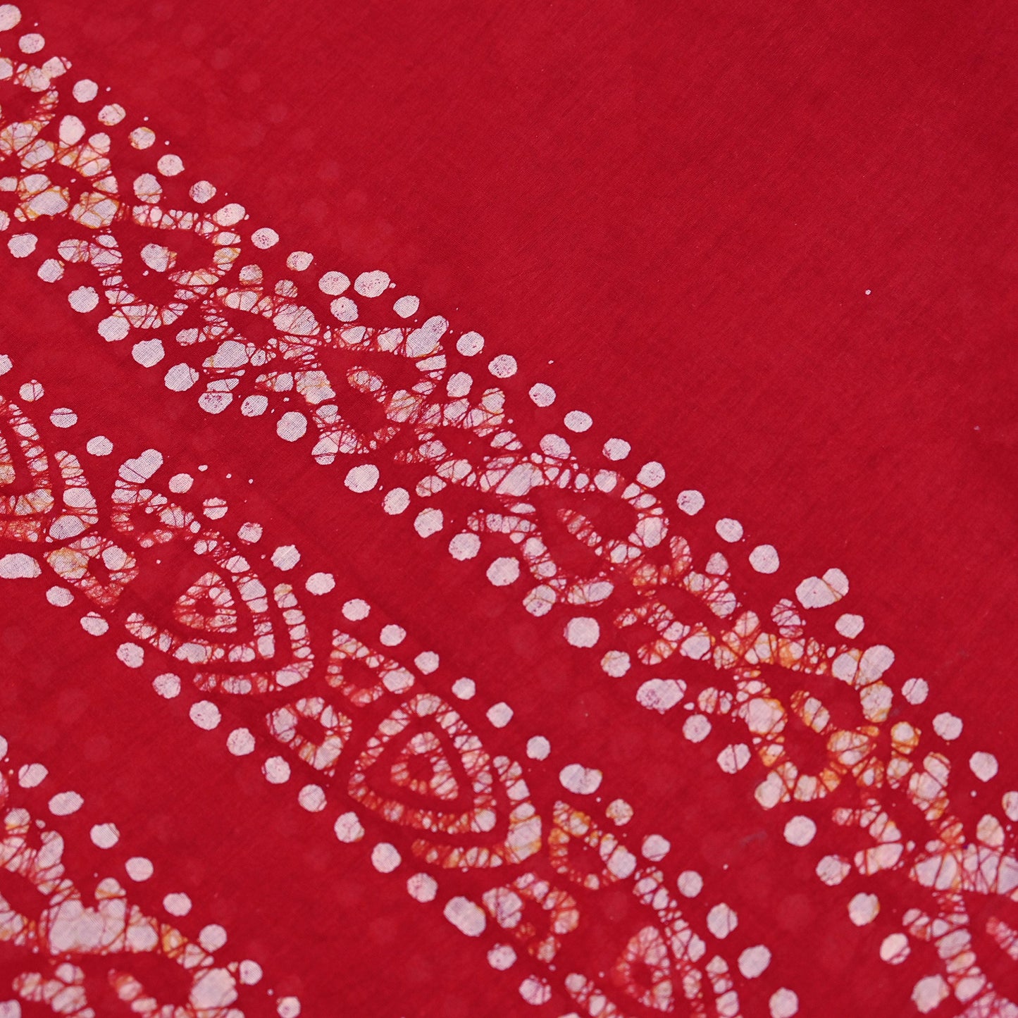 Indian Vintage Red Dupatta Long Stole Pure Cotton Prined Batik Indian Scarves Veil Scarf Wrap