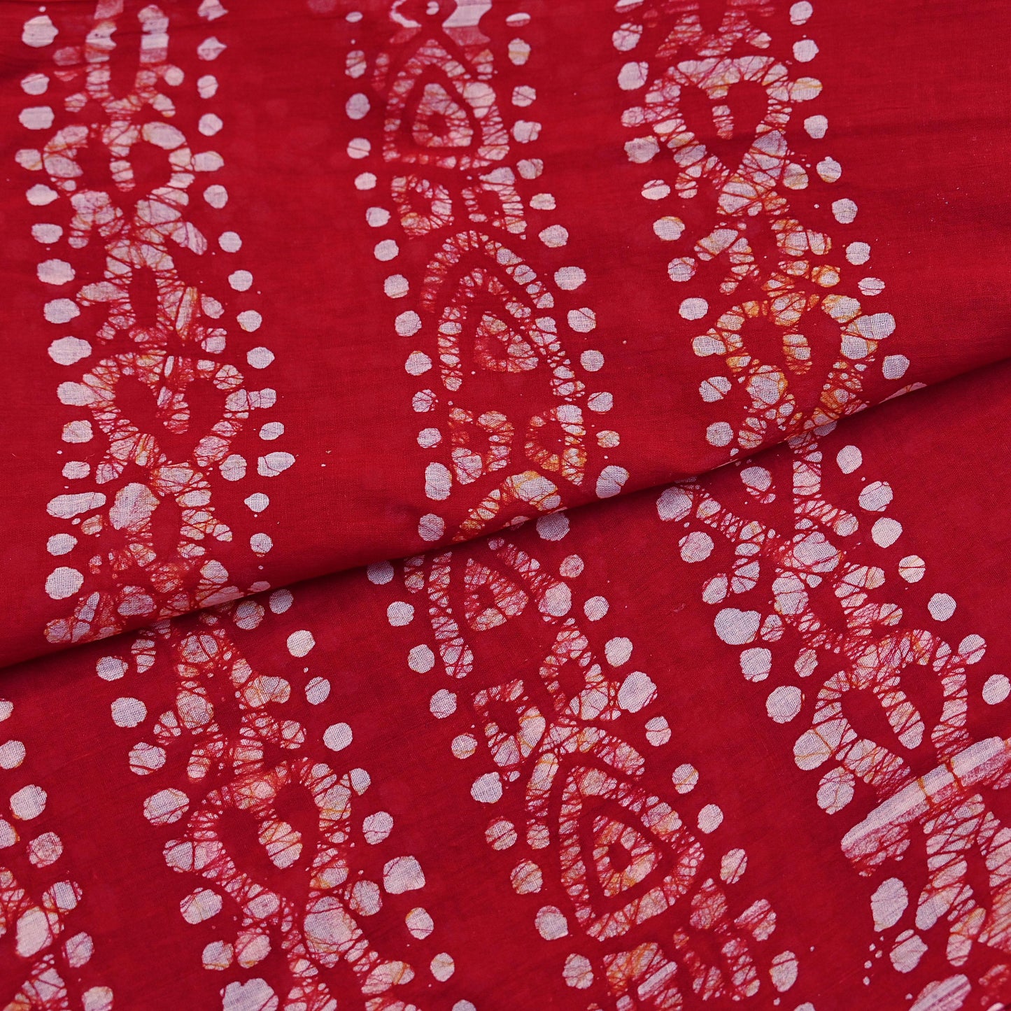 Indian Vintage Red Dupatta Long Stole Pure Cotton Prined Batik Indian Scarves Veil Scarf Wrap