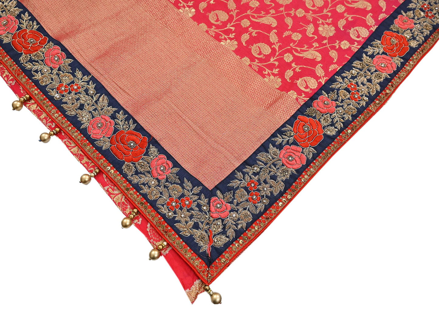 Rare Vintage Sari Pink Pure Silk Hand Embroidered Sarees Designer Sabyasachi 6Yd Sewing Ethnic Bollywood party wear saree