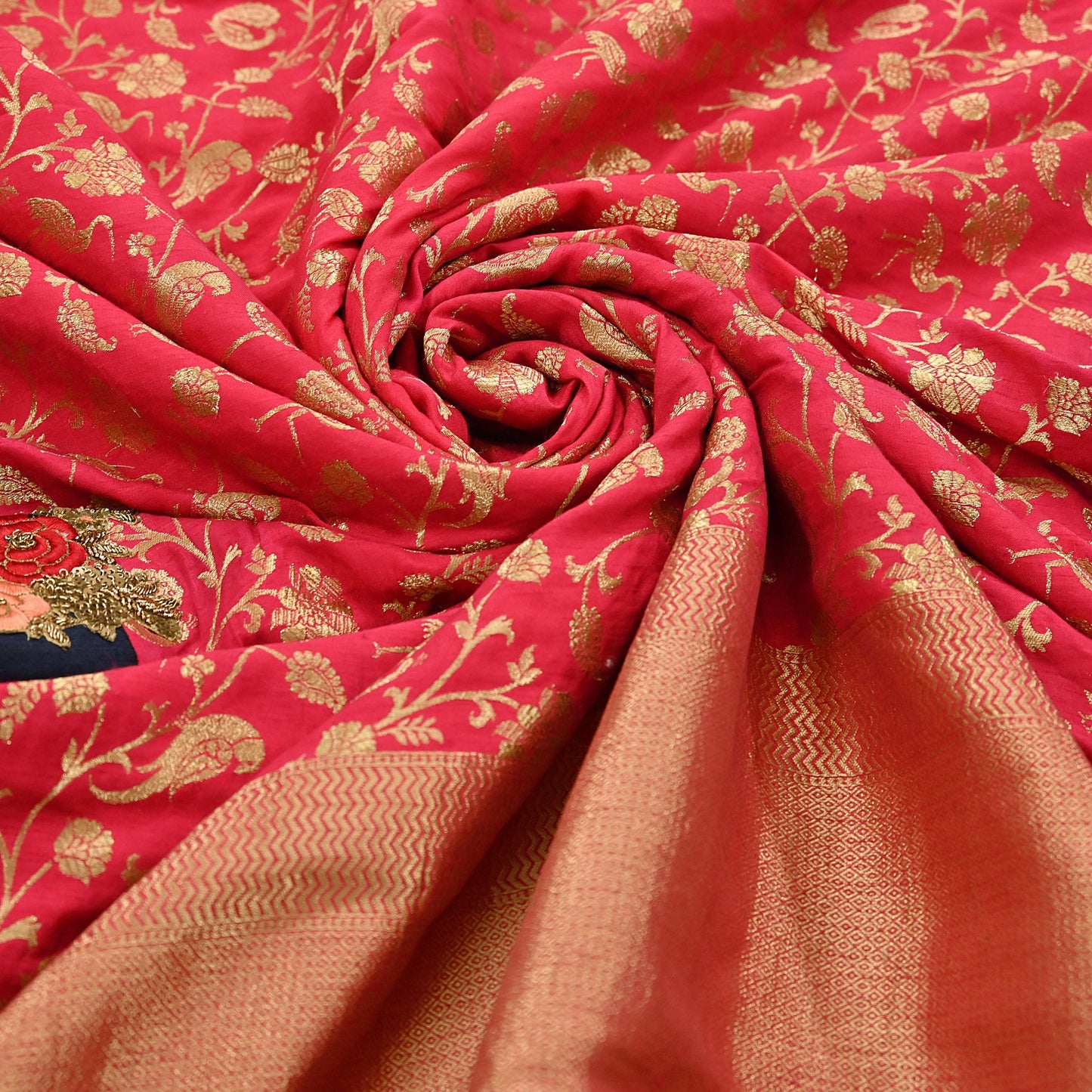 Rare Vintage Sari Pink Pure Silk Hand Embroidered Sarees Designer Sabyasachi 6Yd Sewing Ethnic Bollywood party wear saree