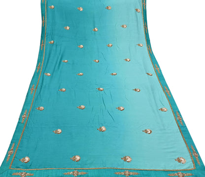 Rare Green Pure Silk Saree Zardozi Hand Embroidered Designer Sabyasachi Sari 6 Yard Bollywood Party Wear with Blouse Fabric