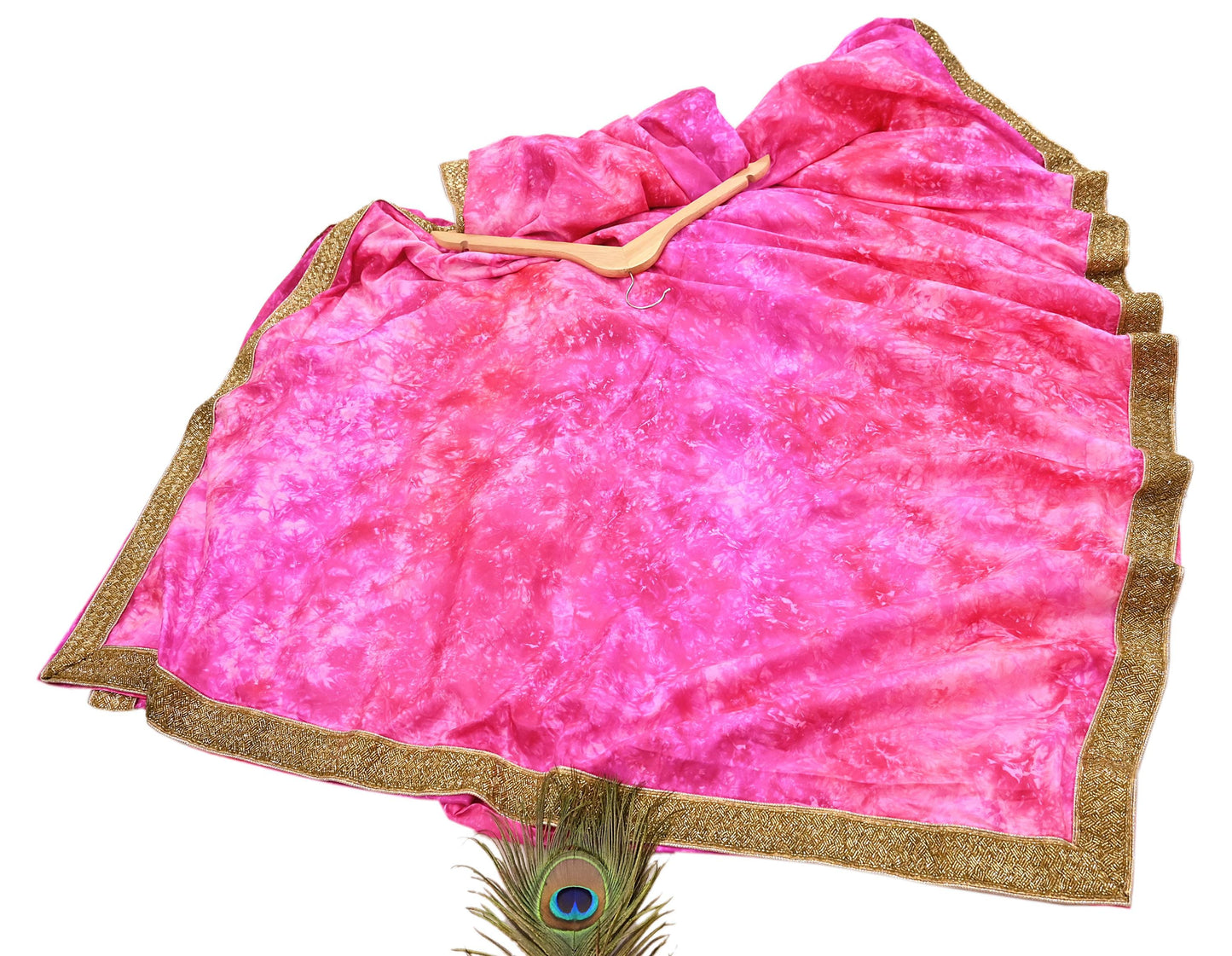 Rare Vintage Purple & Pink Pure Silk Saree Hand Embroidered Tie dye Fabric 5.5 Yards Sari Bollywood Party Wear Ethnic Designer Saree