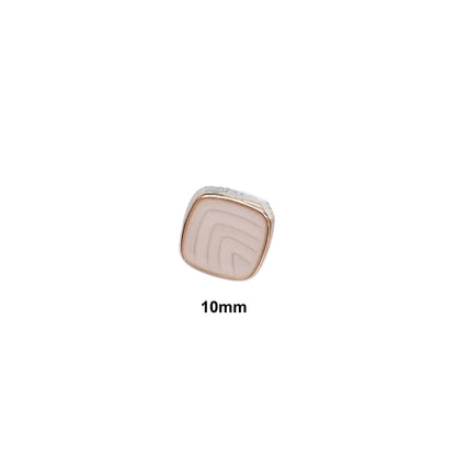 Indian Golden Buttons Set of 24, 10mm Small Single Hole Buttons, Metal Shank Buttons for Shirts Jackets Sewing DIY Crafts
