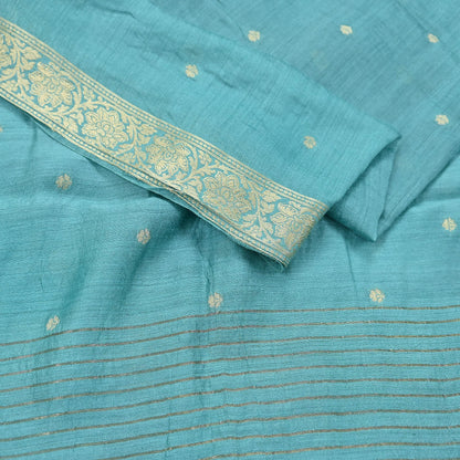 Indian Vintage Dupatta Green Long Stole Hand Woven Pure Silk Scarves Veil Zari Soft Fringes Scarf Wrap Boho