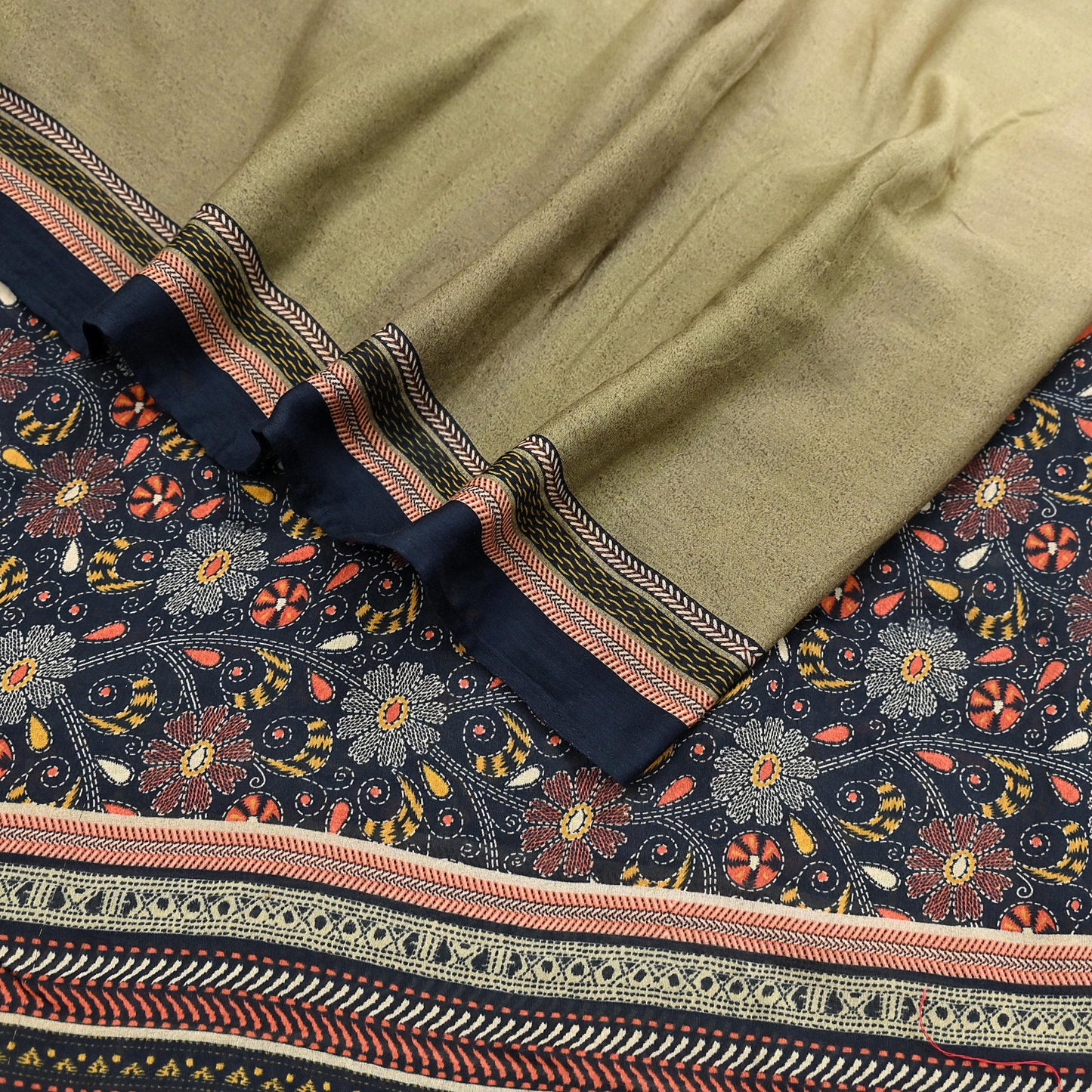 Indian Vintage Dupatta Long Stole Block Print Pure Cotton Indian Scarves Scarf Veil Wrap Boho Soft Paisley