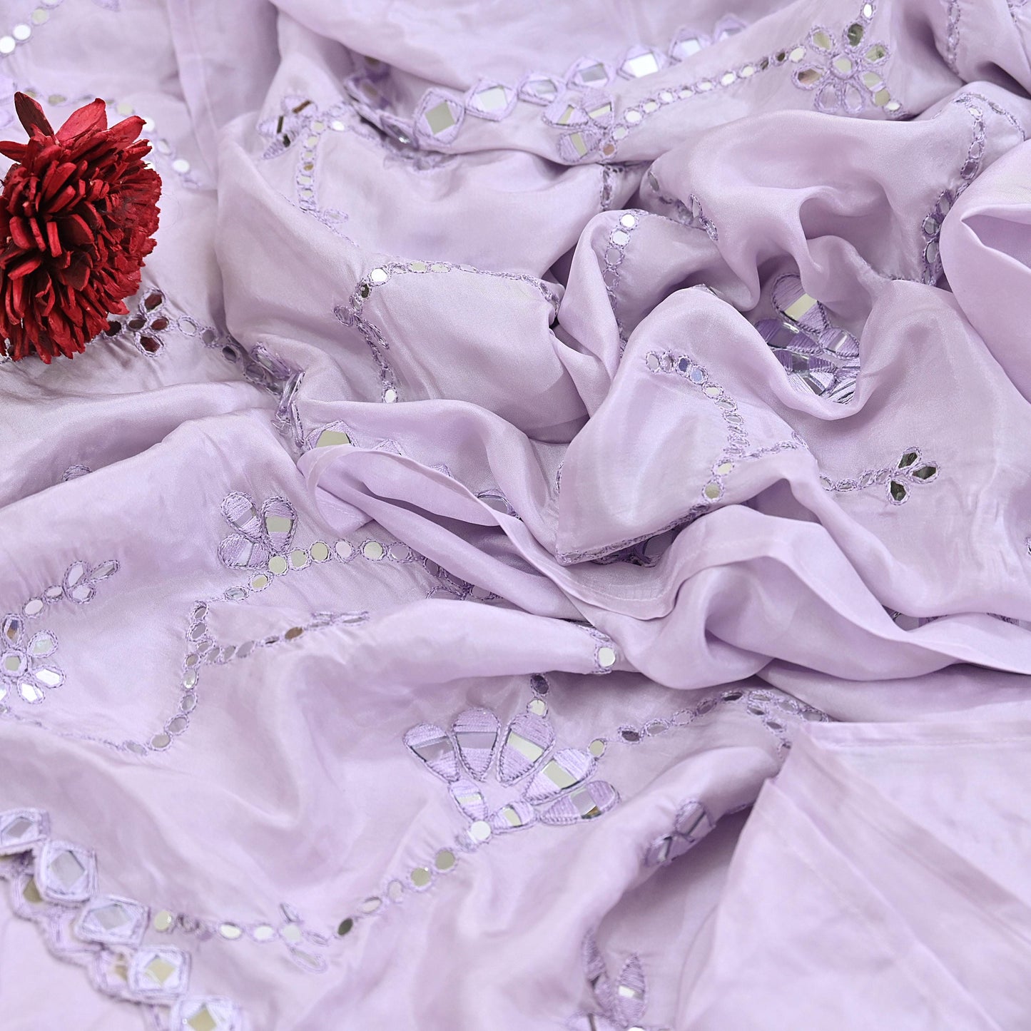 Rare Vintage Purple Pure Silk Saree Hand Beaded Abu Jani Designer Sari 5.5 Yards Bollywood Party Wear Ethnic