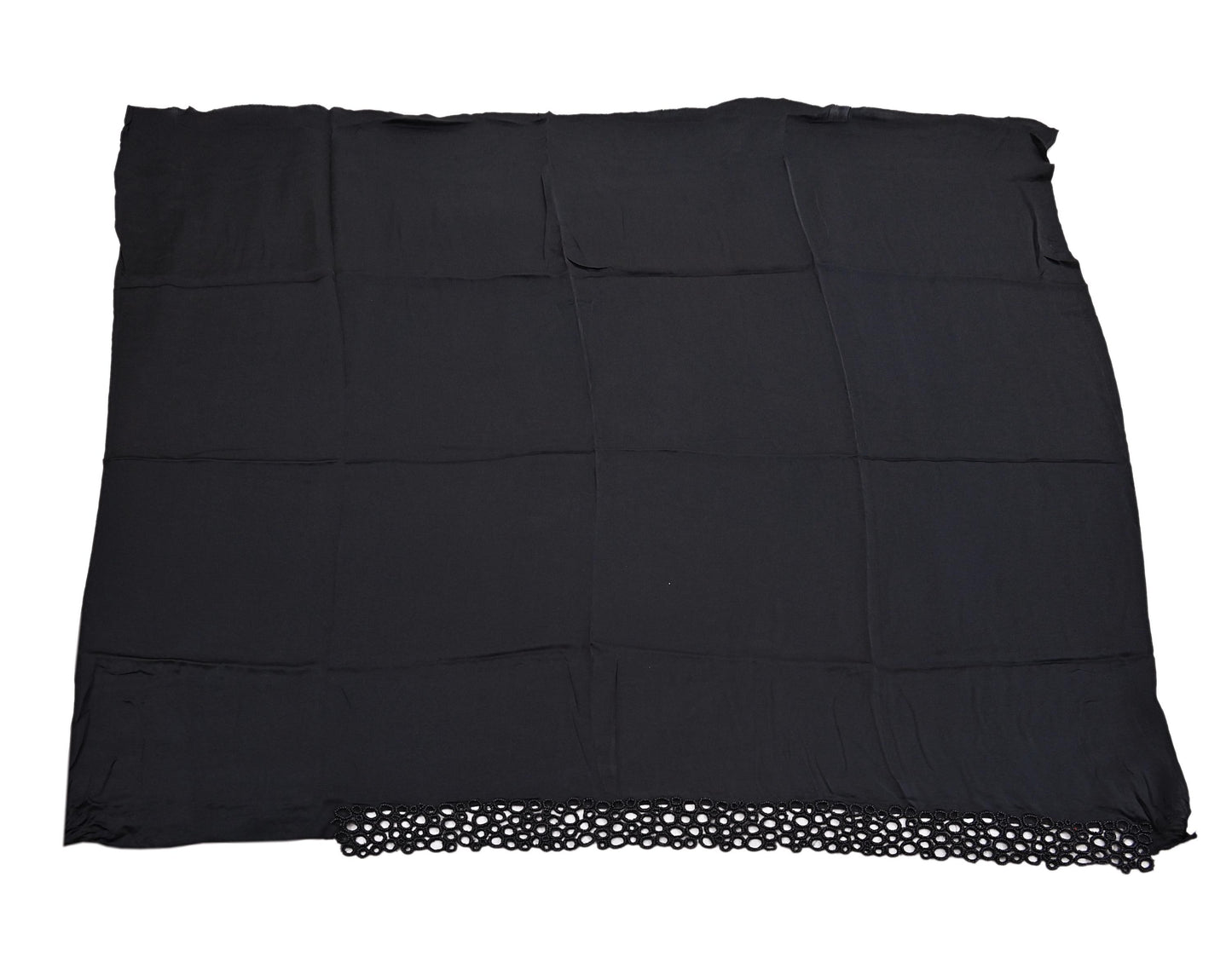 Rare Vintage Black & Gray Pure Satin Silk net Saree Hand Embroidered Designer Abu Jani Sari 6 Yard Bollywood Party Wear with Blouse fabric