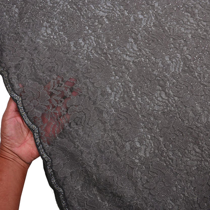Vintage Gray Net Saree Heavy Hand Embroidery 5.5 Yards Soft Mesh Fabric Ideal for Crafting Wedding Wear Bollywood sarees
