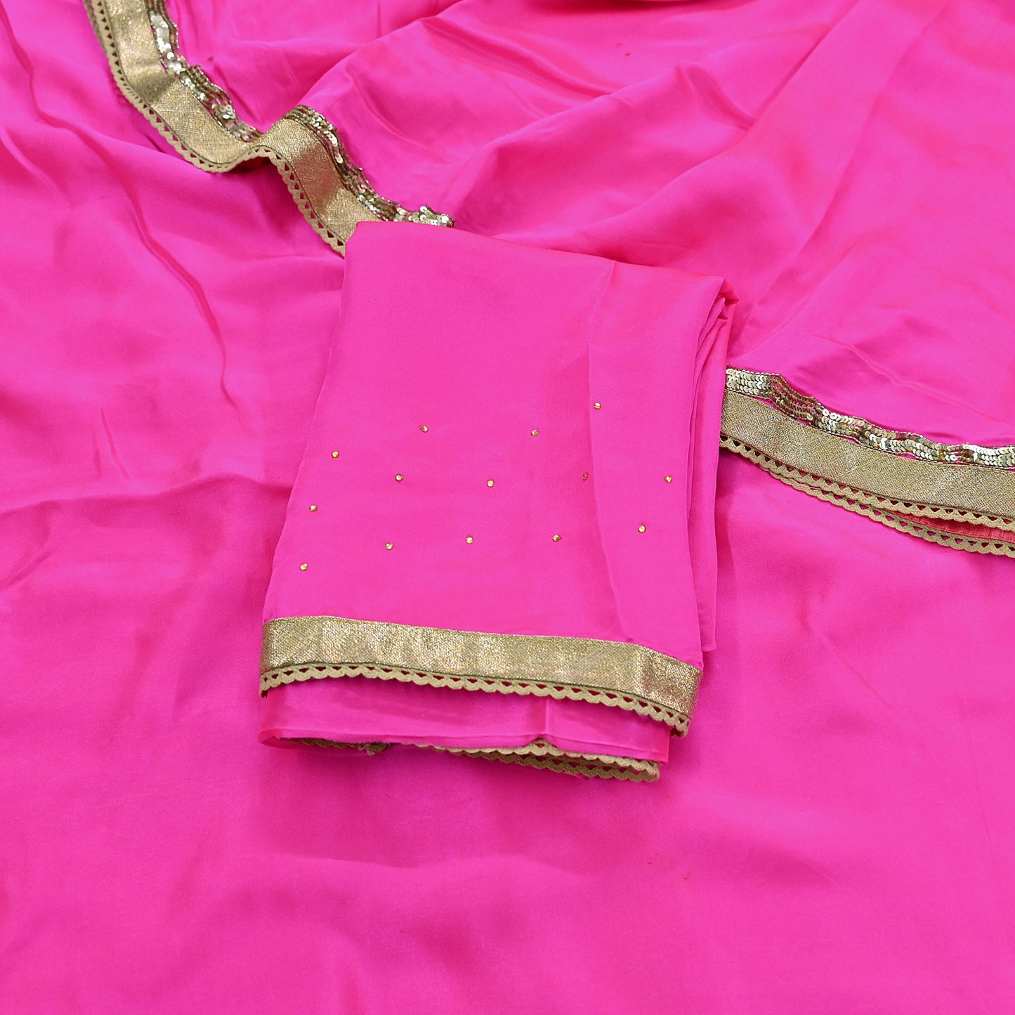 Rare Vintage Pink Pure Satin Silk Saree Hand Embroidered Designer Sabyasachi Sari 5.5 Yard Bollywood Party Wear with Blouse Fabric
