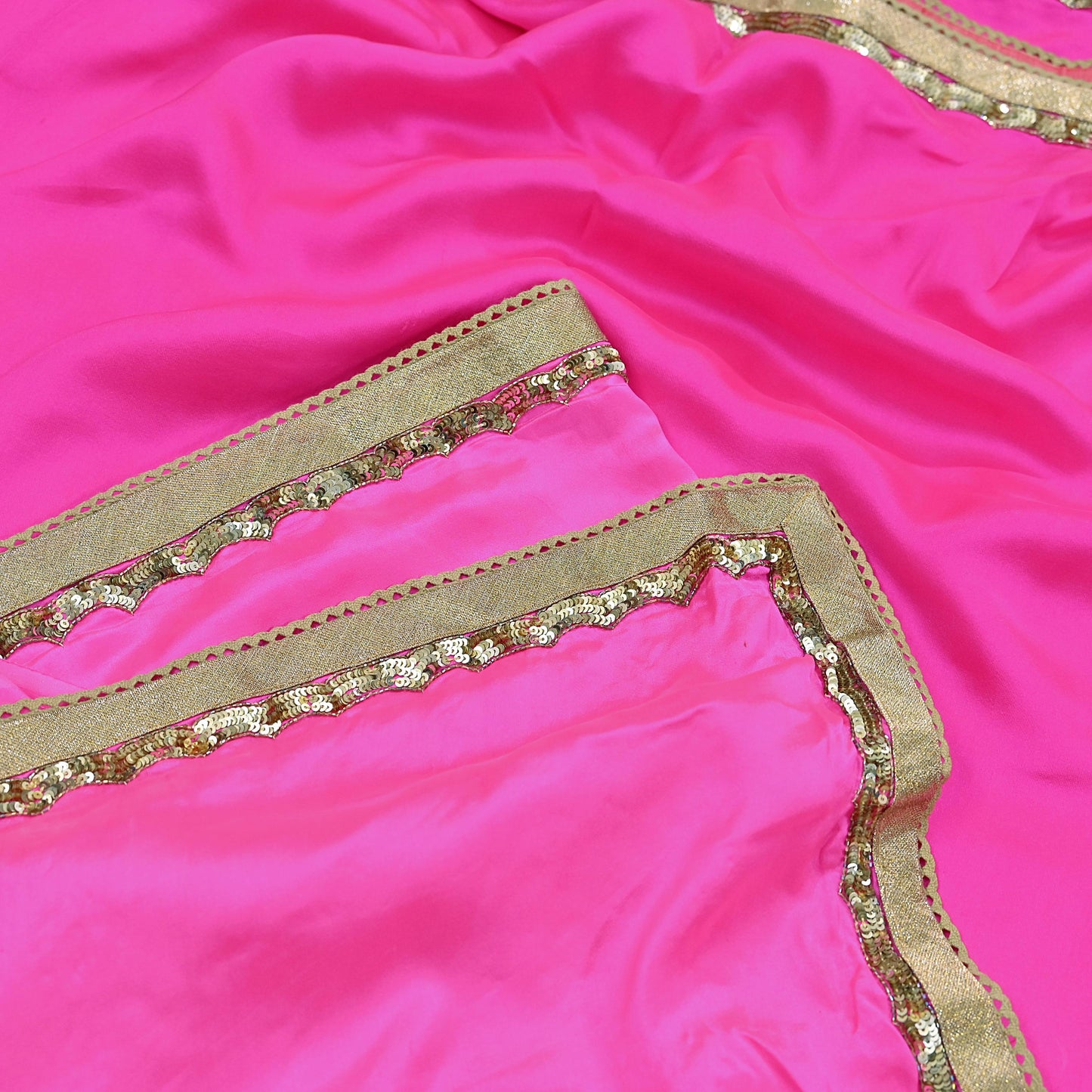 Rare Vintage Pink Pure Satin Silk Saree Hand Embroidered Designer Sabyasachi Sari 5.5 Yard Bollywood Party Wear with Blouse Fabric