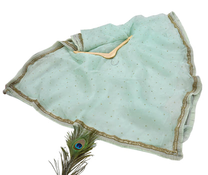 Rare Vintage Green Pure Organza Silk Saree Zardozi Hand Embroidered Designer Abu Jani Sari 6 Yard Bollywood Party Wear