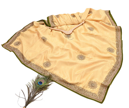 Rare Vintage Yellow Pure Silk Saree Zardozi Hand Embroidered Designer Sabyasachi Sari 5.5 Yard Bollywood Party Wear