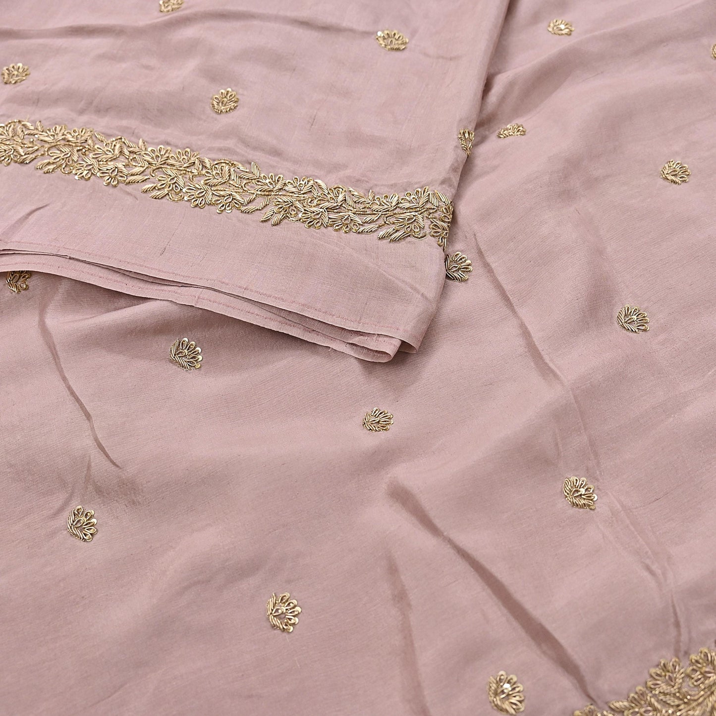 Rare Vintage Dusty Rose Pink Pure Silk Saree Zardozi Hand Embroidered Designer Sabyasachi Sari 5.5 Yard Bollywood Party Wear