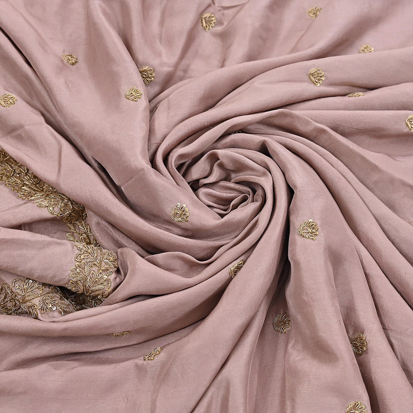 Rare Vintage Dusty Rose Pink Pure Silk Saree Zardozi Hand Embroidered Designer Sabyasachi Sari 5.5 Yard Bollywood Party Wear