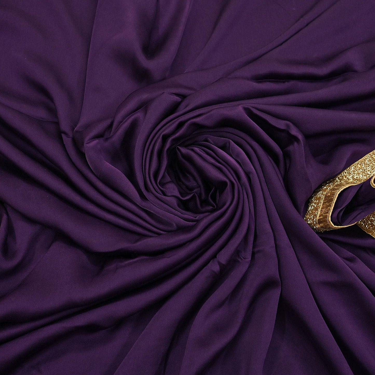 Rare Vintage Purple Pure Satin Silk Saree Hand Embroidered Fabric 6 Yards Sari Bollywood Party Wear Ethnic Designer Saree