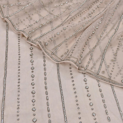 Vintage Pink Net Saree Heavy Hand Embroidery 6 Yards Soft Mesh Fabric Ideal for Crafting Wedding Wear Bollywood sarees