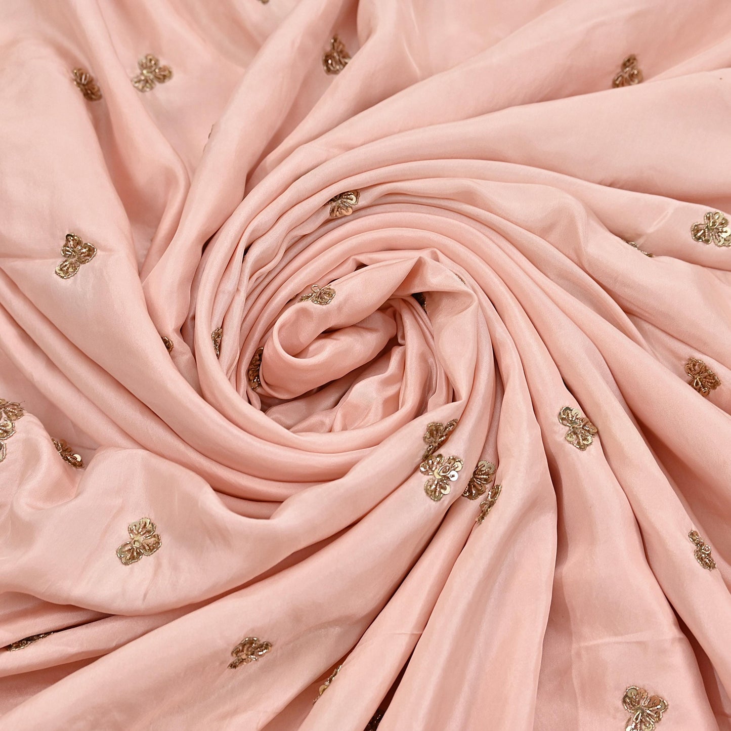 Rare Vintage Peach Pure Silk Saree Zardozi Hand Embroidered Designer Sabyasachi Sari 5.5 Yard Bollywood Party Wear