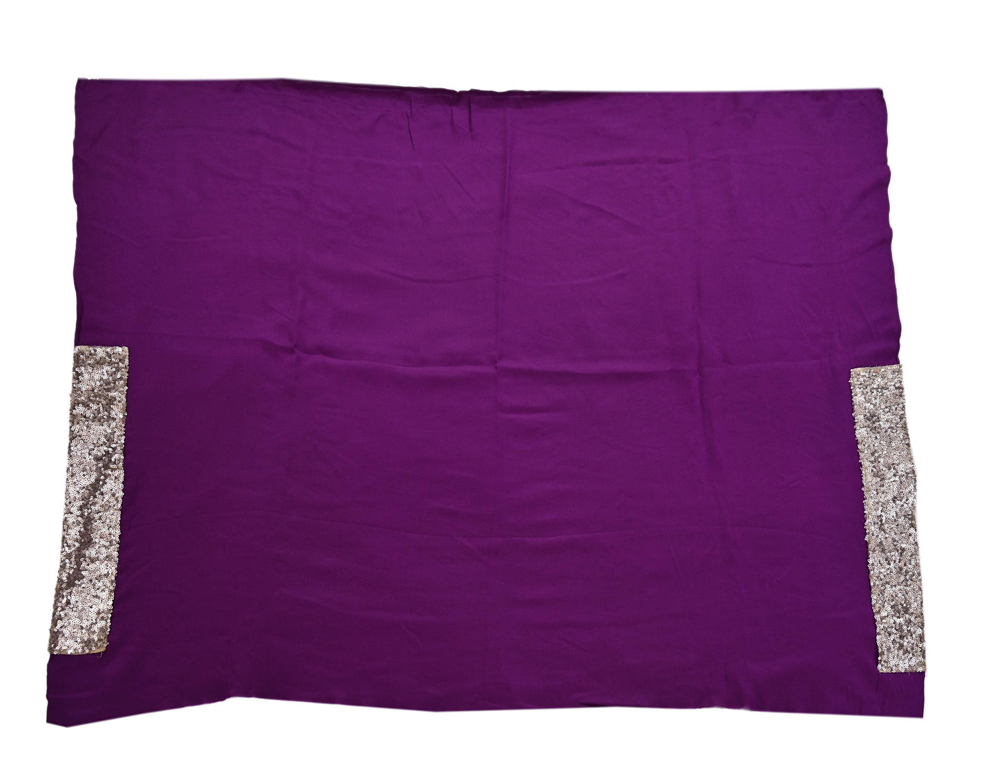 Rare Vintage Purple Pure Chiffon Silk Saree Hand Embroidered Designer Sabyasachi Sari 5.5 Yard Bollywood Party Wear saree with Blouse Fabric