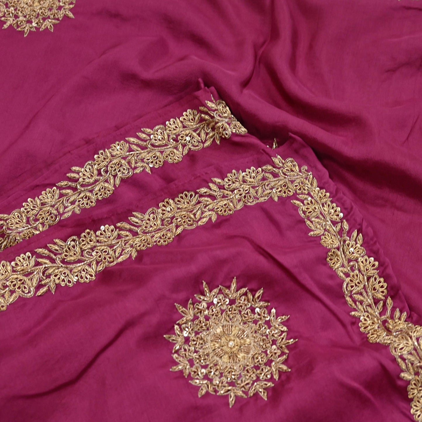 Rare Vintage Pink Pure Silk Saree Zardozi Hand Embroidered Designer Sabyasachi Sari 5.5 Yard Bollywood Party Wear