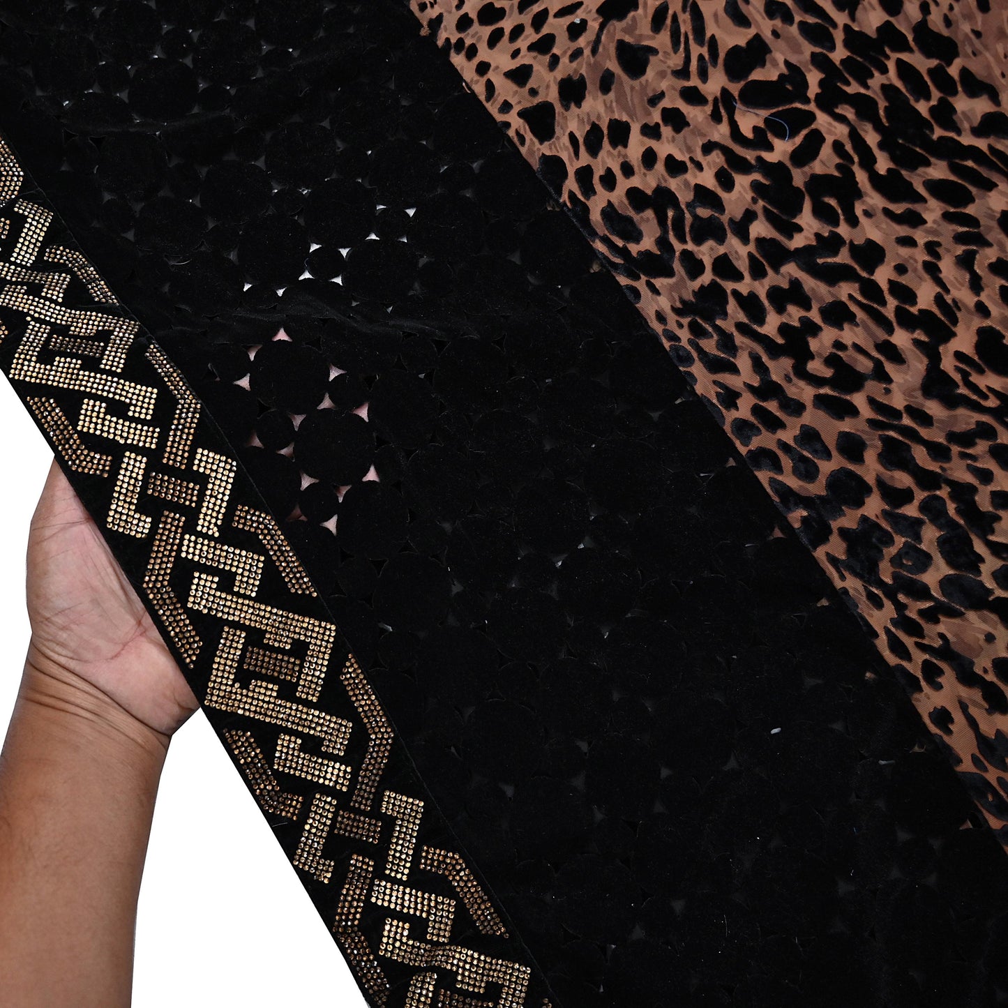 Vintage Brown & Black Brasso Saree Heavy Embroidery 5.5 Yards Soft Brasso Fabric Ideal for Crafting Wedding Wear Bollywood sarees