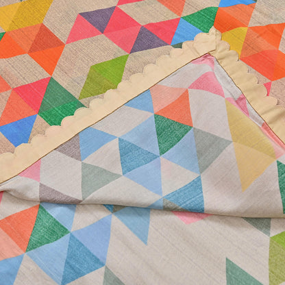 Rare Vintage Multi Pure Satin Silk Saree Hand Embroidered Fabric 5.5 Yards Sari Bollywood Party Wear Ethnic Designer Saree