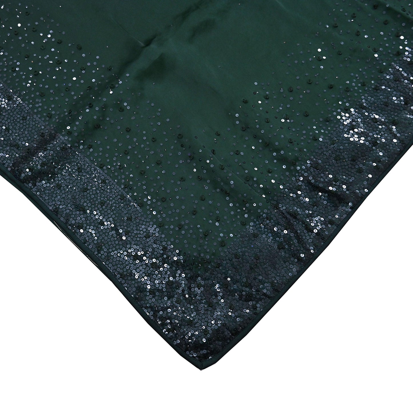 Rare Vintage Bottle Green Pure Organza Silk Saree Zardozi Hand Embroidered Sari 5.5 Yard Bollywood Party Wear