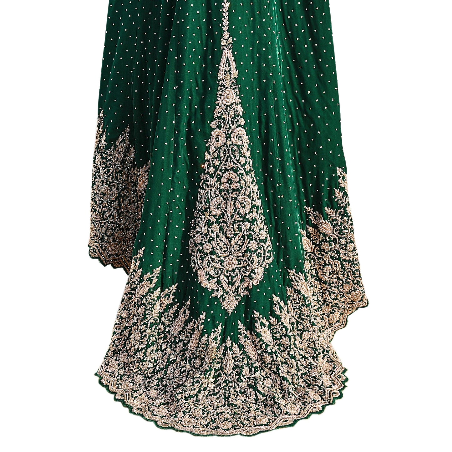 Bottle Green Velvet Anarkali Gown Vintage Bollywood Dress Zardozi Embroidered Floor Length Ethnic Party Wear Wedding Outfit