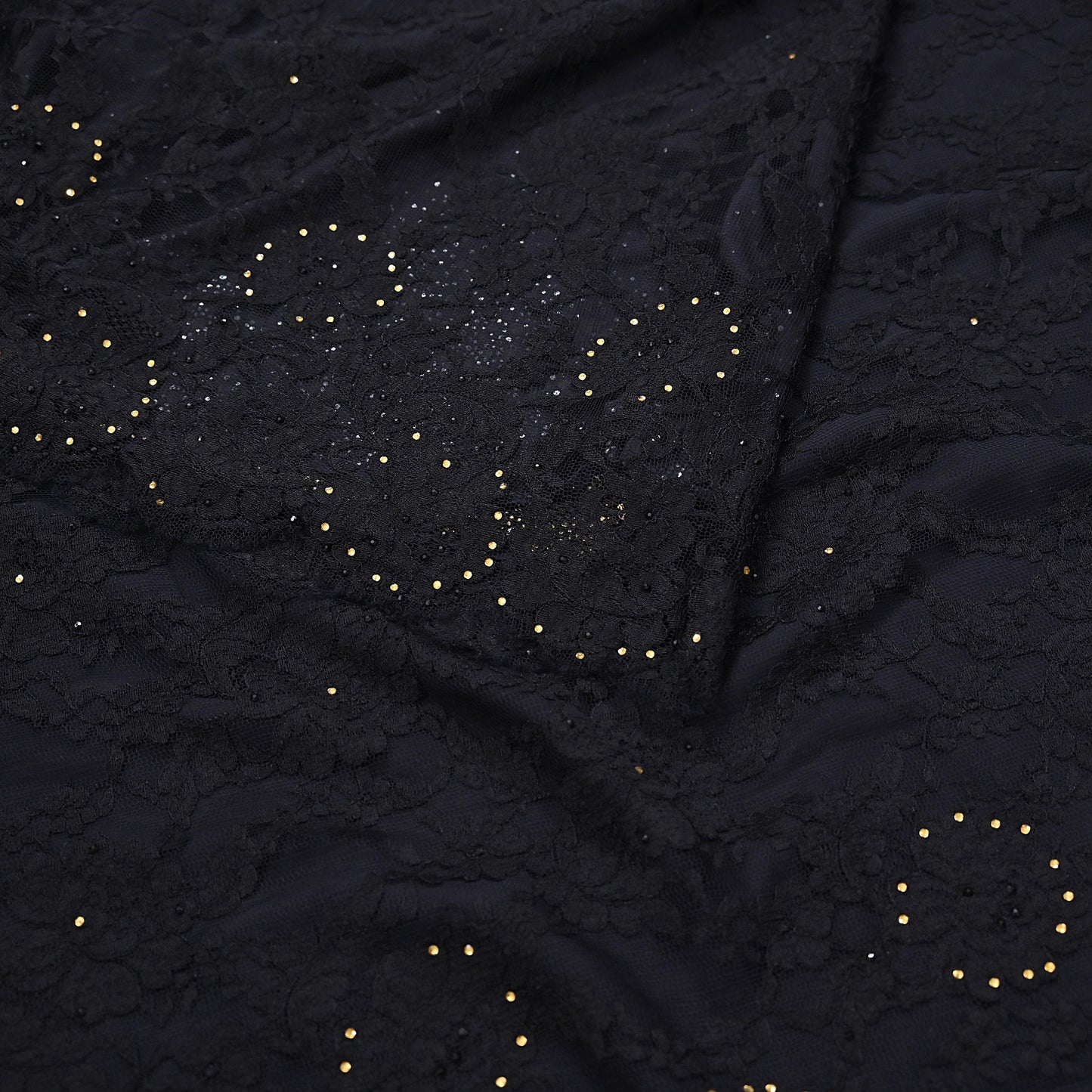 Rare Vintage Black  Net Pure Satin Silk Saree Hand Embroidered Fabric 5 Yards Sari Bollywood Party Wear Ethnic Designer Saree