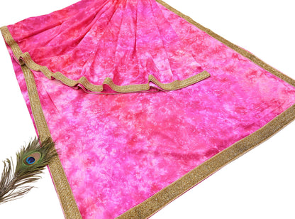 Rare Vintage Purple & Pink Pure Silk Saree Hand Embroidered Tie dye Fabric 5.5 Yards Sari Bollywood Party Wear Ethnic Designer Saree