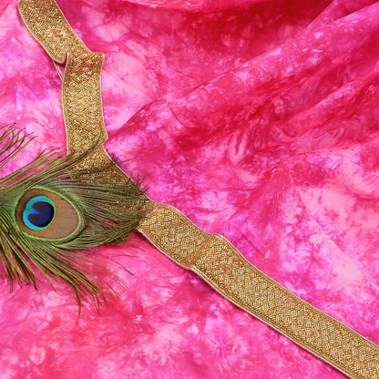 Rare Vintage Purple & Pink Pure Silk Saree Hand Embroidered Tie dye Fabric 5.5 Yards Sari Bollywood Party Wear Ethnic Designer Saree
