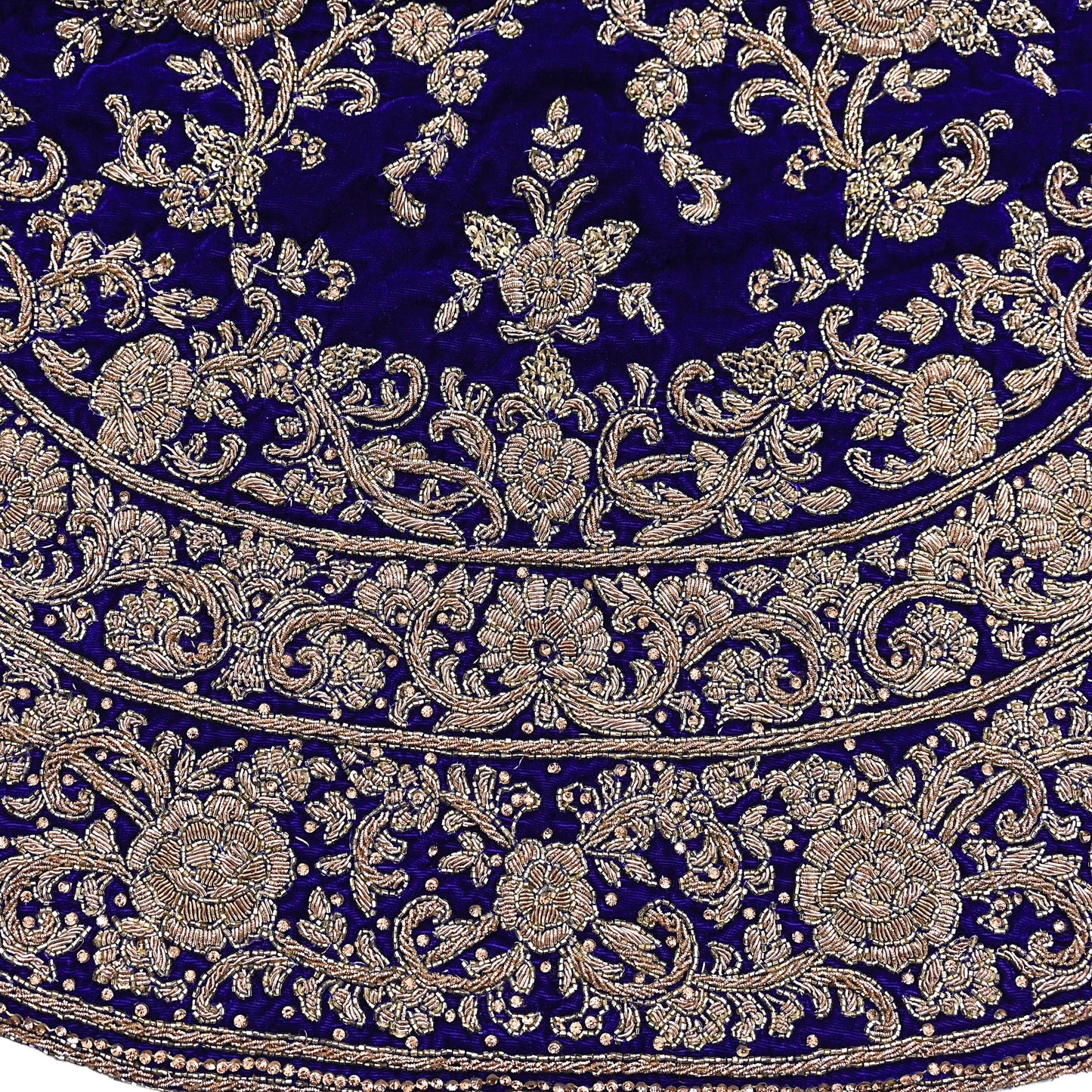 Royal Blue Velvet Anarkali Gown Vintage Bollywood Dress hand Zardozi Embroidered Floor Length Ethnic Party Wear Wedding Outfit